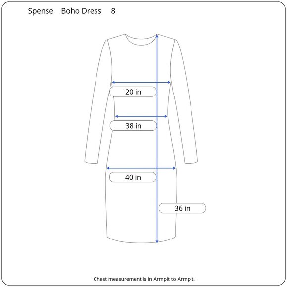 Spense Multicolor Bell Sleeve Dress 8 Abstract Lightweight Flowy Feminine Comfy - Picture 3 of 10